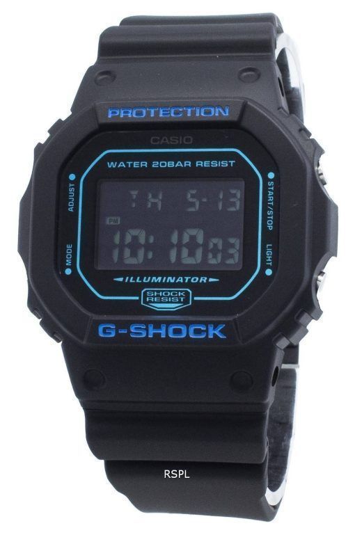 Montre pour homme Casio G-Shock DW-5600BBM-1 DW5600BBM-1 avec alarme