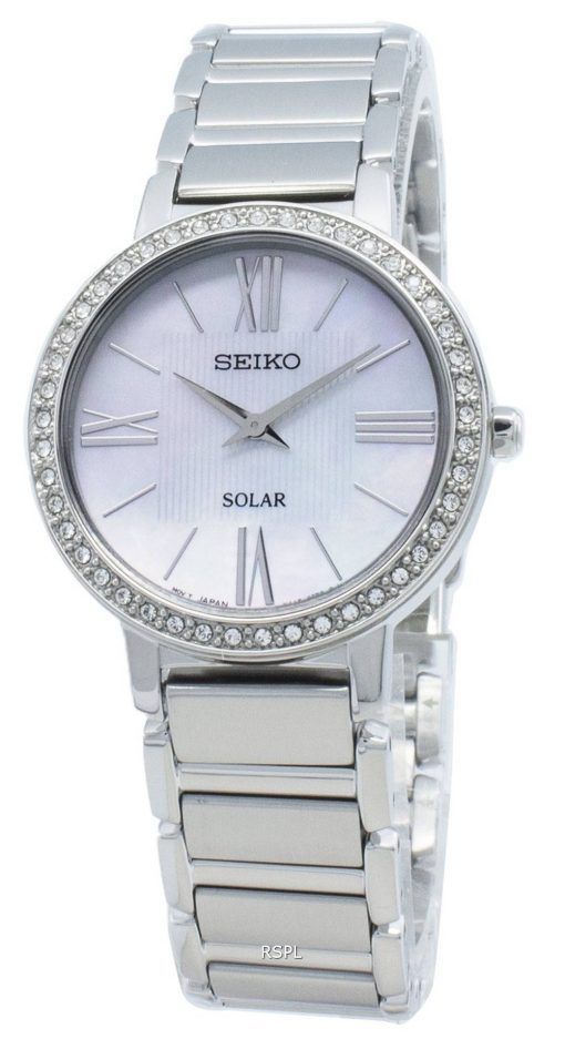 Montre pour femme Seiko Solar SUP431 SUP431P1 SUP431P Diamond Accents