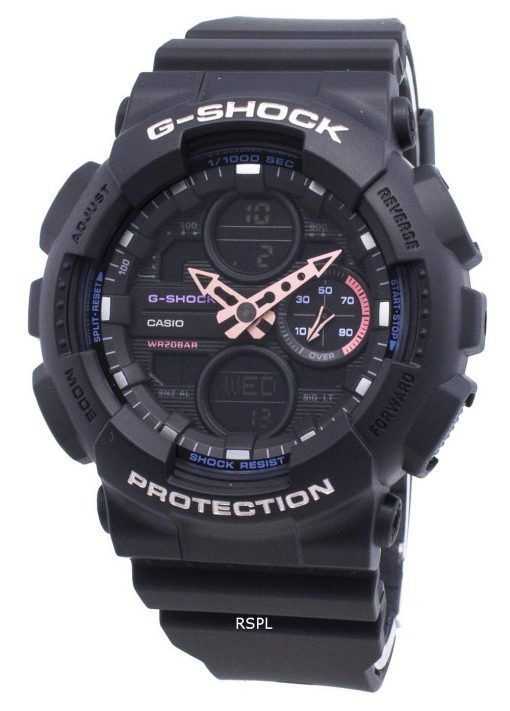 Montre pour femme Casio G-Shock GMA-S140-1A GMAS140-1A, heure mondiale, quartz 200M