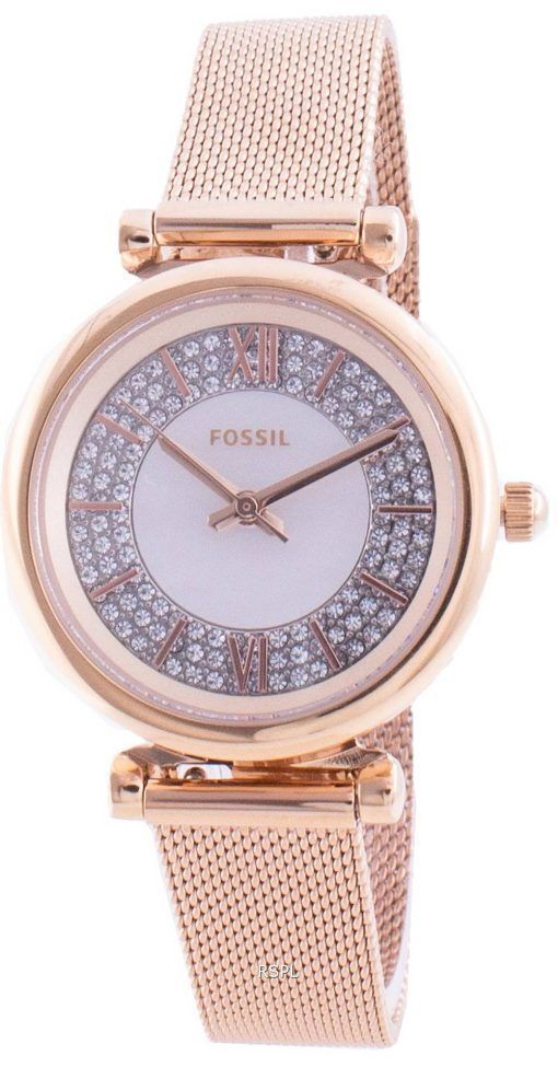 Montre Fossil Carlie Mini ES4836 Quartz Diamond Accents pour femme