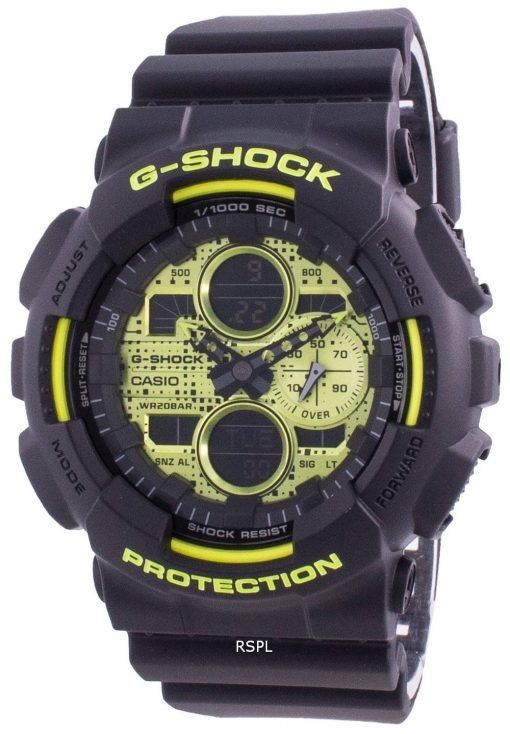 HORSMontre pour homme Casio G-Shock World Time Quartz GA-140DC-1A GA140DC-1A 200M