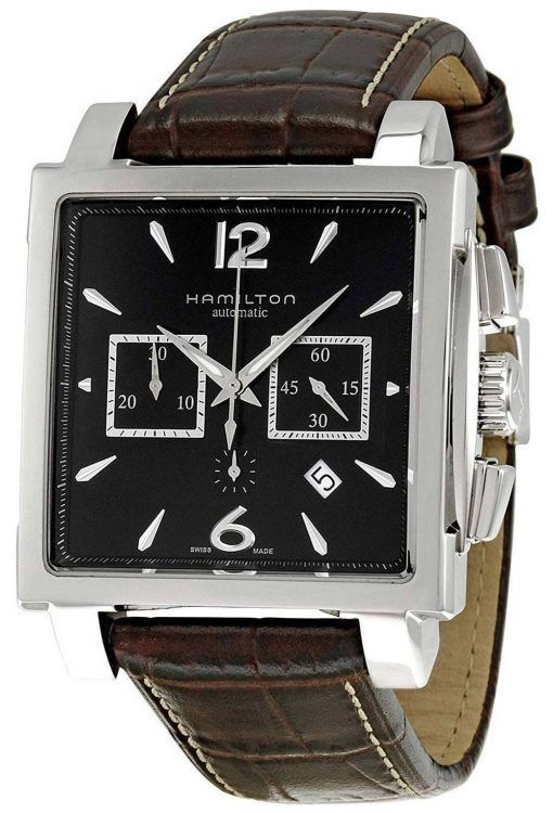 Montre Hamilton Jazzmaster Square H32666535 chronographe automatique pour homme