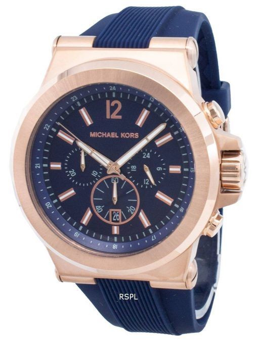 Michael Kors chronographe Dylan Navy Silicone bracelet MK8295 montre homme
