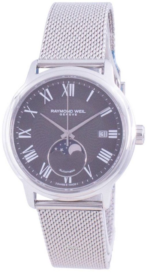 HORSMontre pour homme Raymond Weil Maestro Geneve Moon Phase Automatic 2239M-ST-00609