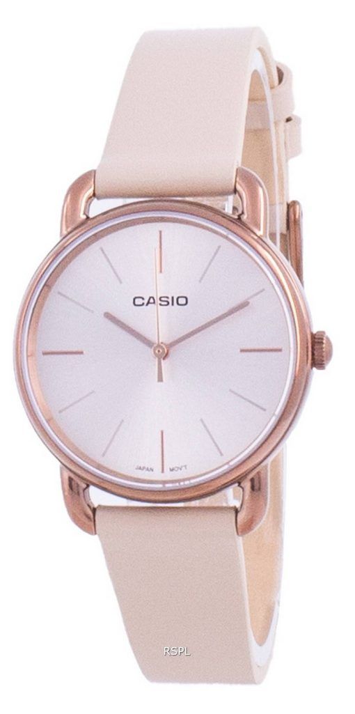 Montre pour femme Casio à cadran en or rose à quartz LTP-E412RL-5A LTPE412RL-5