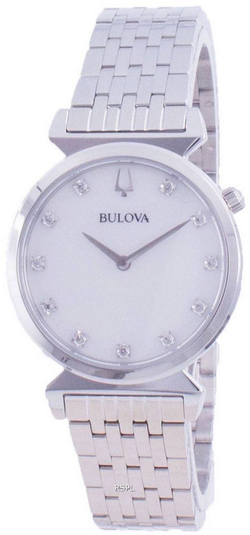 Montre Bulova Classic Diamond Accents Quartz 96P216 pour femme