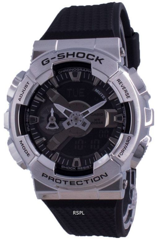 HORSMontre Casio G-Shock à cadran noir GM-110-1A GM110-1 200M pour homme