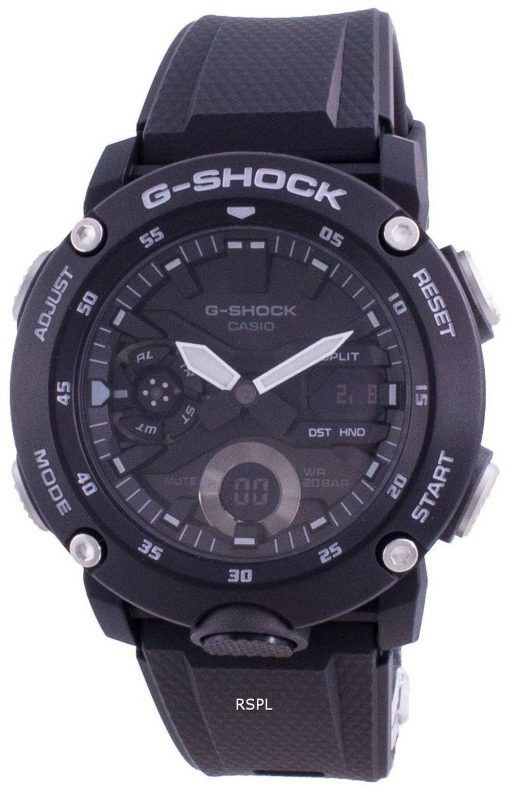 HORSMontre pour homme Casio G-Shock Standard Analog Digital Quartz GA-2000S-1 GA2000S-1 200M