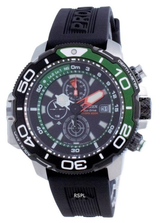 Montre pour homme Citizen Promaster Marine Aqualand Chronograph Diver&#39,s Eco-Drive BJ2168-01E 200M