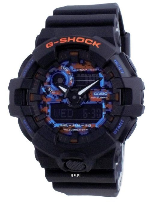 Montre pour homme Casio G-Shock City Analog Digital Quartz Diver GA-700CT-1A GA700CT-1 200M