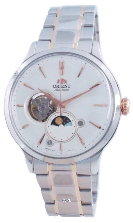 HORSMontre pour homme Orient Classic Sun And Moon Open Heart Automatic RA-AS0101S00C