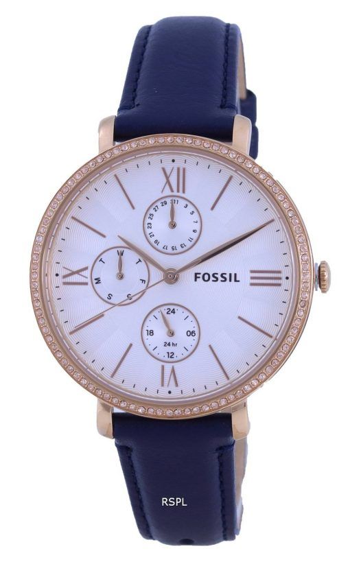 Montre Fossil Jacqueline Multifonction Horloge Cadran Argent Quartz ES5096 Montre Femme
