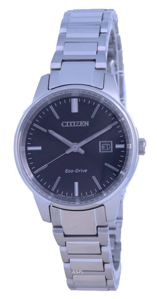 Montre Citizen Classic Contemporary Elegant Black Dial Eco-Drive EW2591-82E 50M pour femme