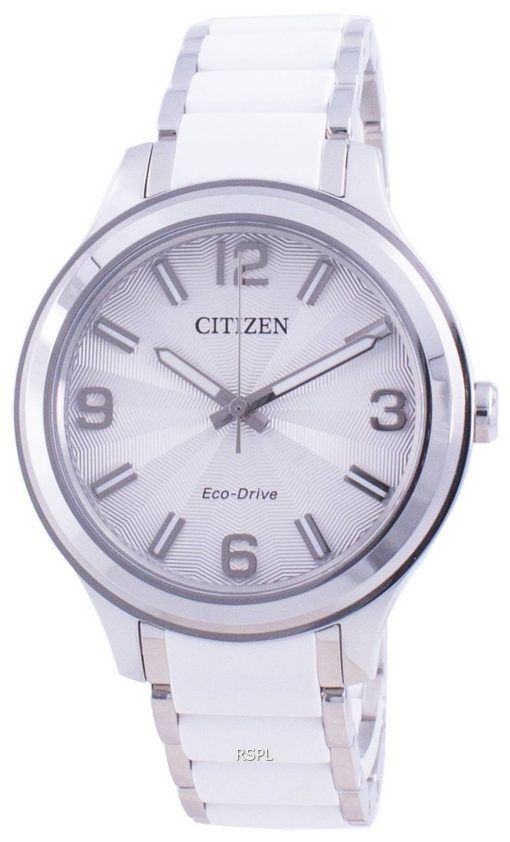 Montre Citizen Silver Dial en acier inoxydable Eco-Drive FE7071-84A 100M pour femme