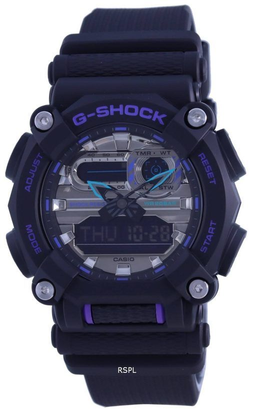 Montre Casio G-Shock Analogique Bracelet en RÃ©sine NumÃ©rique GA-900AS-1A GA900AS-1 pour Homme 200M