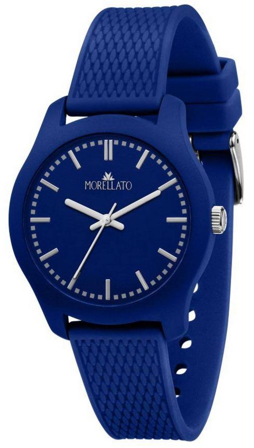Montre pour homme Morellato avec cadran bleu souple et bracelet en silicone Ã  quartz R0151163002