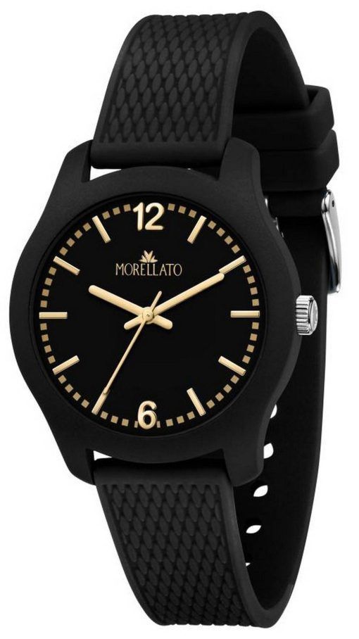 Montre pour homme Morellato avec cadran noir et bracelet en plastique Ã  quartz R0151163006