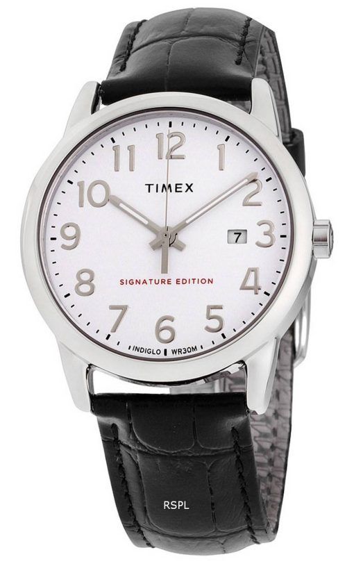 Montre pour homme Timex Easy Reader Signature Edition Bracelet en cuir Quartz TW2R64900