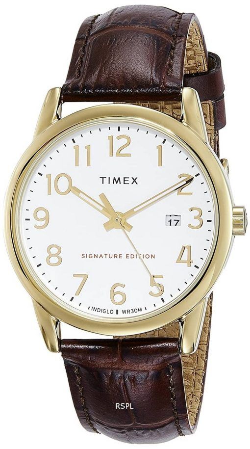 Montre Homme Timex Easy Reader Signature Edition Bracelet Cuir Quartz TW2R65100