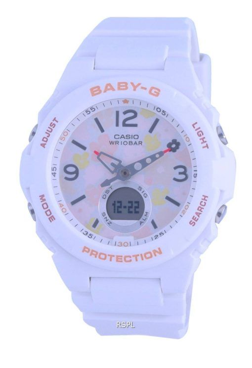 Montre Casio Baby-G Horloge Mondiale Analogique Numérique BGA-260FL-7A BGA260FL-7 100M pour Femme