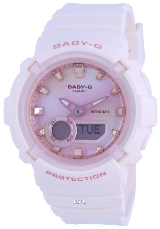 Montre Casio Baby-G Heure Mondiale Analogique Numérique BGA-280-4A2 BGA280-4 100M pour Femme
