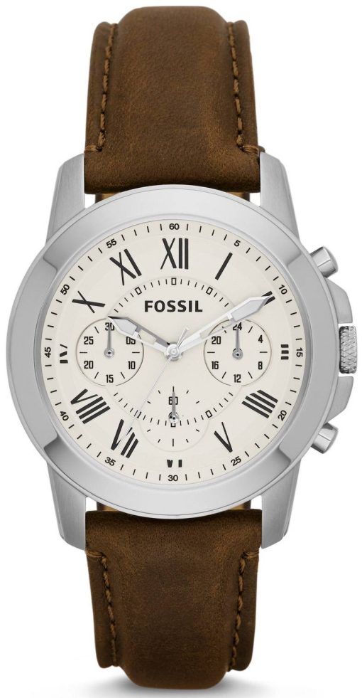 Accorder des fossiles montre chronographe en cuir marron bracelet FS4839 masculin