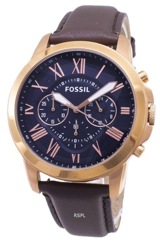 Accorder des fossiles montre chronographe Rose doré FS5068 masculin