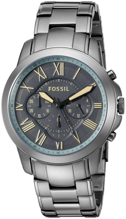 Accorder des fossiles montre chronographe Quartz cadran bronze FS5185 masculin