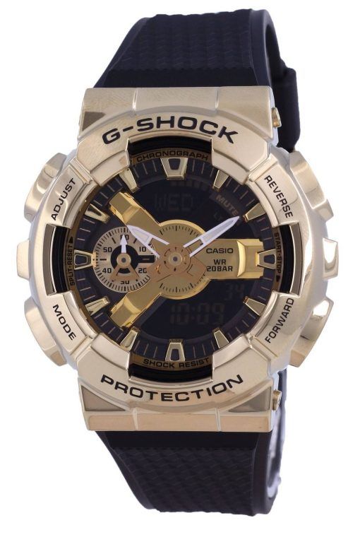 Montre pour homme Casio G-Shock analogique numérique recouverte de métal GM-110G-1A9 GM110G-1 200M