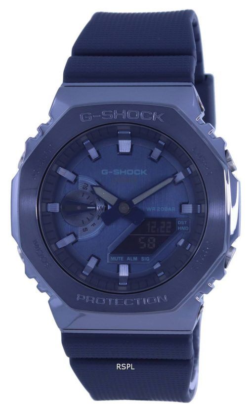 Montre pour femme Casio G-Shock World Time analogique numérique recouverte de métal GM-2100N-2A GM2100N-2 200M