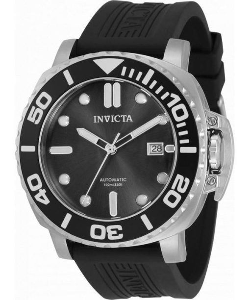 Montre pour homme Invicta Pro Diver cadran noir bracelet en silicone automatique 34318 100M