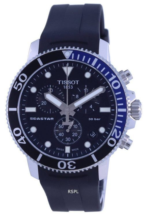 Montre pour homme Tissot T-Sport Seastar 1000 Diver's Chronograph Quartz T120.417.17.051.02 T1204171705102 300M