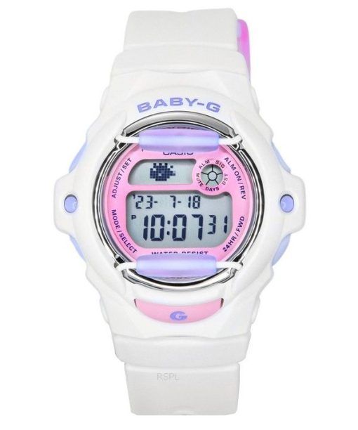 Casio Baby-G Basic Digital Bracelet en résine blanche Quartz BG-169PB-7 200M Montre pour femme