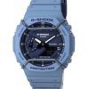 Montre pour homme Casio ton sur ton G-Shock analogique numérique cadran chromatique bleu Quartz GA-2100PT-2A GA2100PT-2 200M
