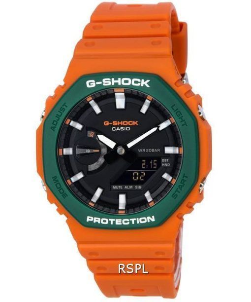 Montre pour homme Casio G-Shock Orange analogique numérique Quartz GA-2110SC-4A GA2110SC-4 200M