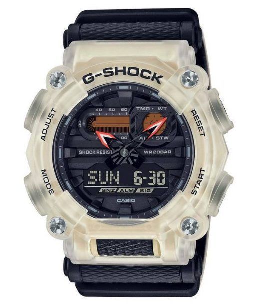 Montre Casio G-Shock Tech Skeleton World Time analogique numérique GA-900TS-4A GA900TS-4 200M pour homme