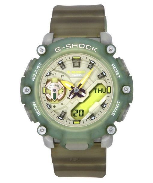 Montre pour femme Casio G-Shock analogique numérique bracelet en résine translucide Quartz GMA-S2200PE-3A 200M