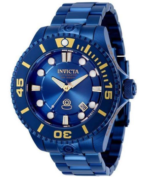 Invicta Pro Diver Acier Inoxydable Cadran Bleu Automatique Diver&#39,s 34179 300M Montre Homme