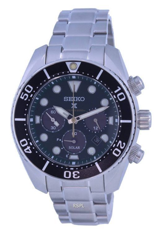 Montre pour homme Seiko Prospex Padi Sumo édition limitée chronographe Solar Diver SSC807 SSC807J1 SSC807J 200M