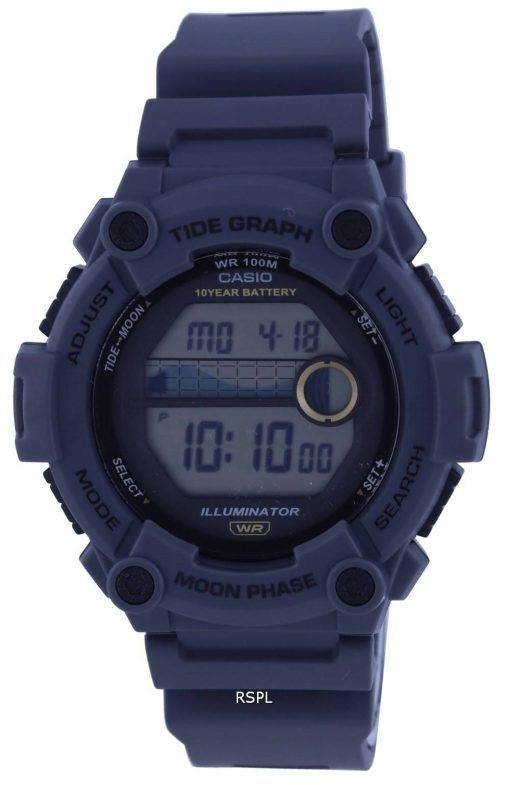 Montre pour homme Casio Youth Tide Graph/Moon Phase Digital WS-1300H-8AV WS1300H-8 100M