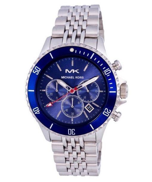 Michael Kors Bayville Chronographe Cadran Bleu Quartz MK8896 Montre Homme fr