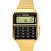Casio Vintage calculatrice numérique ton or en acier inoxydable Quartz CA-500WEG-1A montre pour homme
