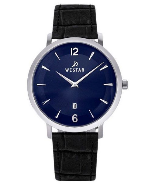 Montre pour homme Westar Profile avec bracelet en cuir et cadran bleu 50219STN104