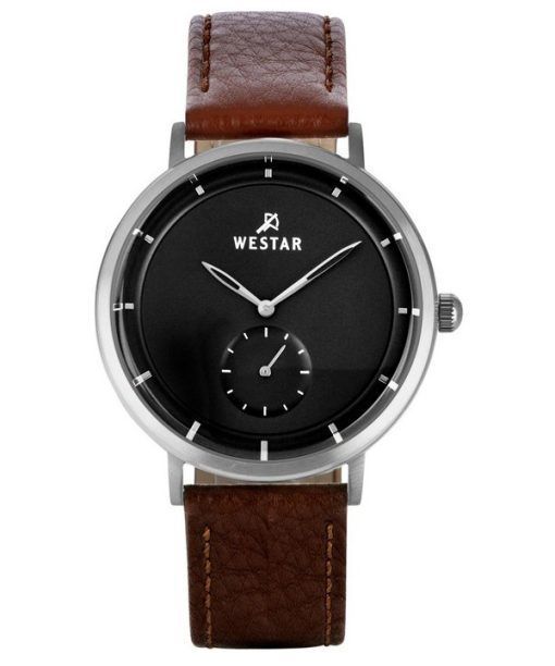 Montre pour homme Westar Profile avec bracelet en cuir et cadran noir 50246STN123