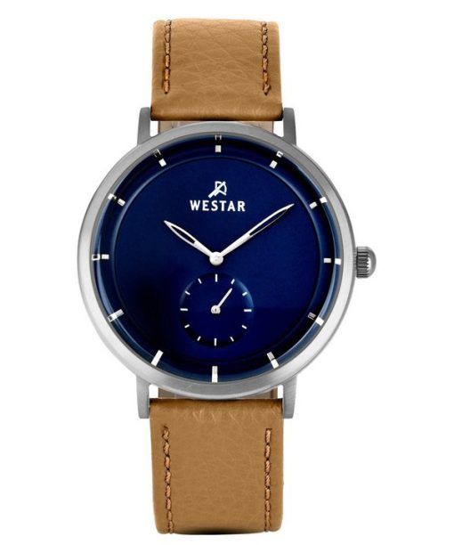 Montre pour homme Westar Profile avec bracelet en cuir et cadran bleu 50246STN184