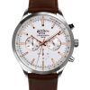 Montre pour homme Westar Activ Chronograph Bracelet en cuir Cadran argenté Quartz 90243STN627 100M