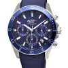 Montre pour homme Westar Activ Chronograph Bracelet en cuir Cadran bleu Quartz 90245STN144 100M