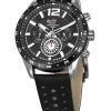 Montre pour homme Westar Activ Chronograph Bracelet en cuir Cadran noir Quartz 90249SBN103 100M