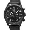 Montre pour homme Westar Activ Chronograph Bracelet en cuir Cadran noir Quartz 90261GGN103 100M