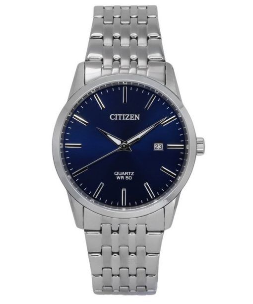 Montre pour homme Citizen avec bracelet en acier inoxydable et cadran bleu nuit à quartz BI5000-87L